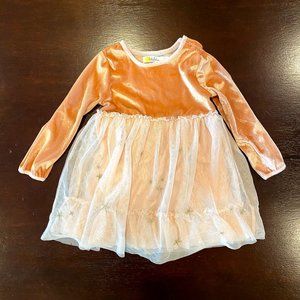 BABY Mini BODEN Fairy Velvet Pink Dress 12-18 M